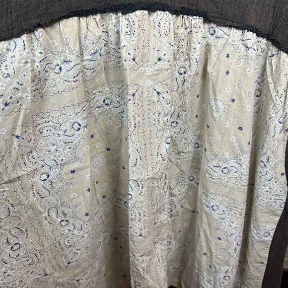 NWT POL Moonshadow oversized duster jacket in black cotton with white floral - Picture 9 of 11